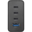 Carregador Cellularline Nano Gan 3x USB-C + 1x USB-A 100W Preto Online