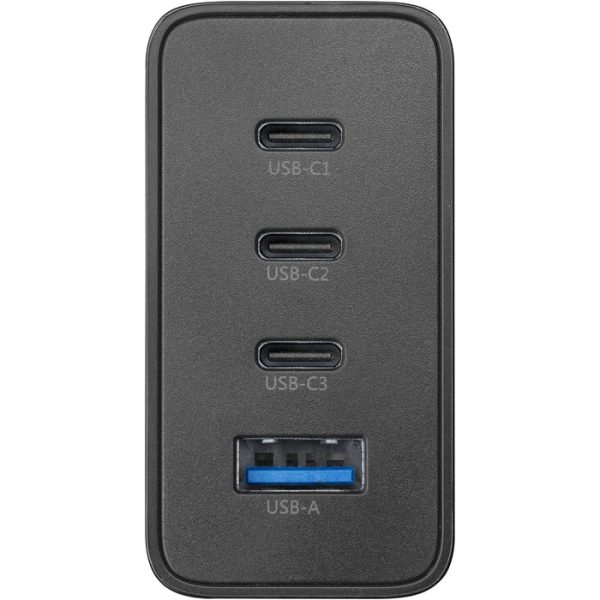 Carregador Cellularline Nano Gan 3x USB-C + 1x USB-A 100W Preto Online