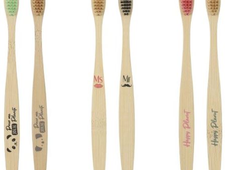 Conjunto de 2 Escovas de Dentes Bambu CMP Paris SC29364 - Várias Cores Hot on Sale