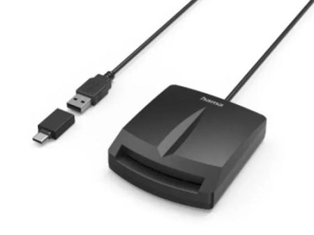 Leitor de Cartões de Cidadão Hama DNI 4.0 - USB-A + USB-C Online Sale