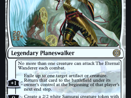 The Eternal Wanderer [Phyrexia: All Will Be One Prerelease Promos] For Cheap