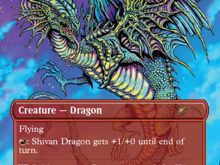 Shivan Dragon (Borderless) [Secret Lair 30th Anniversary Countdown Kit] Discount