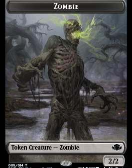 Zombie    Cat (008) Double-Sided Token [Dominaria Remastered Tokens] Supply