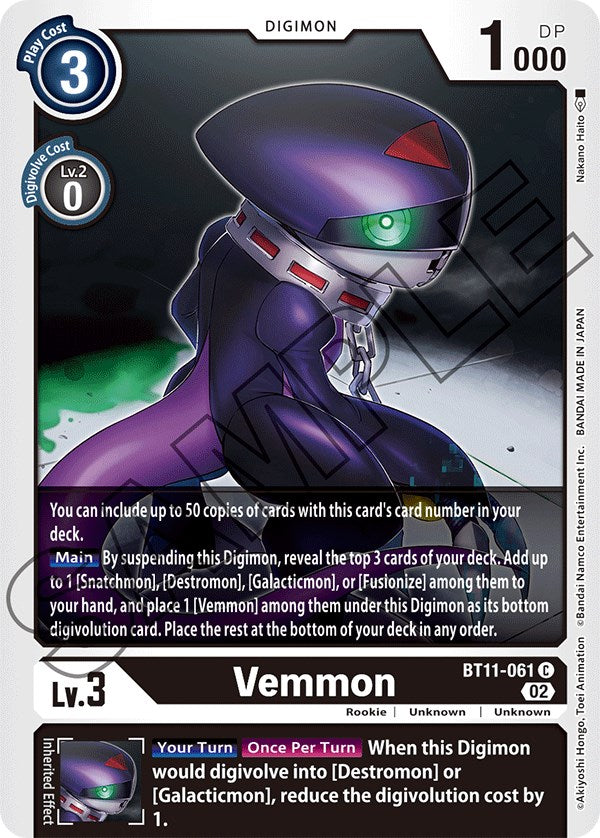 Vemmon [BT11-061] [Dimensional Phase] on Sale