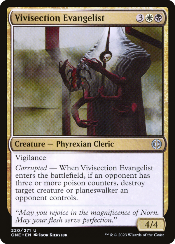 Vivisection Evangelist [Phyrexia: All Will Be One] Hot on Sale