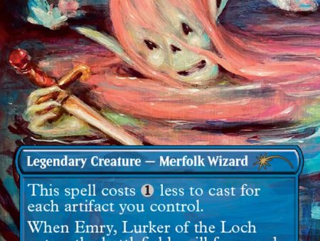 Emry, Lurker of the Loch (Borderless) [Secret Lair 30th Anniversary Countdown Kit] For Sale