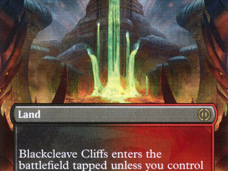 Blackcleave Cliffs (Borderless Alternate Art) [Phyrexia: All Will Be One] Discount