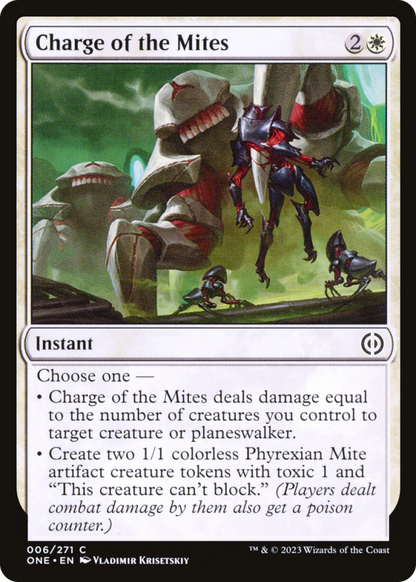 Charge of the Mites [Phyrexia: All Will Be One] Online Hot Sale