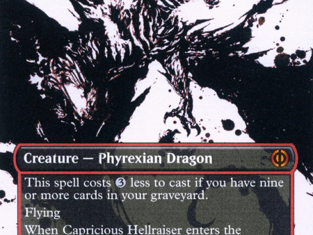 Capricious Hellraiser (Borderless Ichor) [Phyrexia: All Will Be One] Cheap