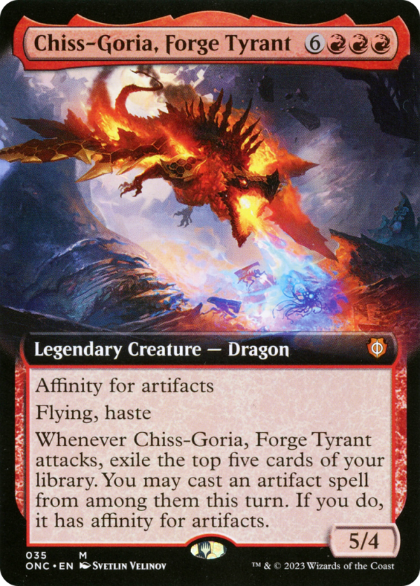 Chiss-Goria, Forge Tyrant (Extended Art) [Phyrexia: All Will Be One Commander] Sale