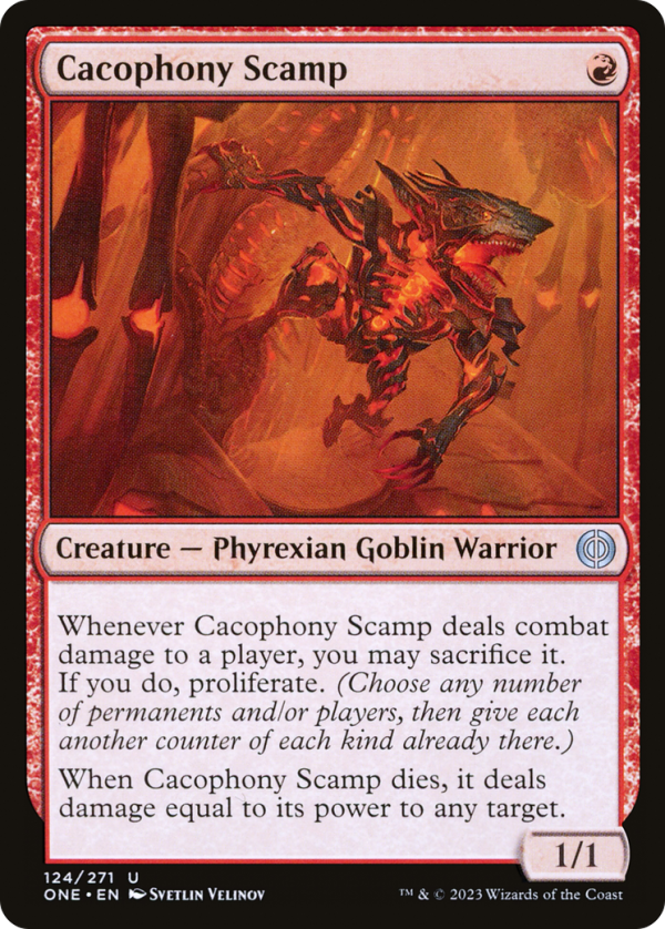 Cacophony Scamp [Phyrexia: All Will Be One] Supply