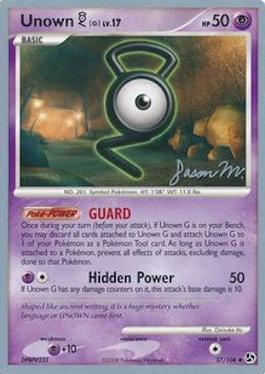 Unown G LV.17 (57 106) (Queengar - Jason Martinez) [World Championships 2009] Discount