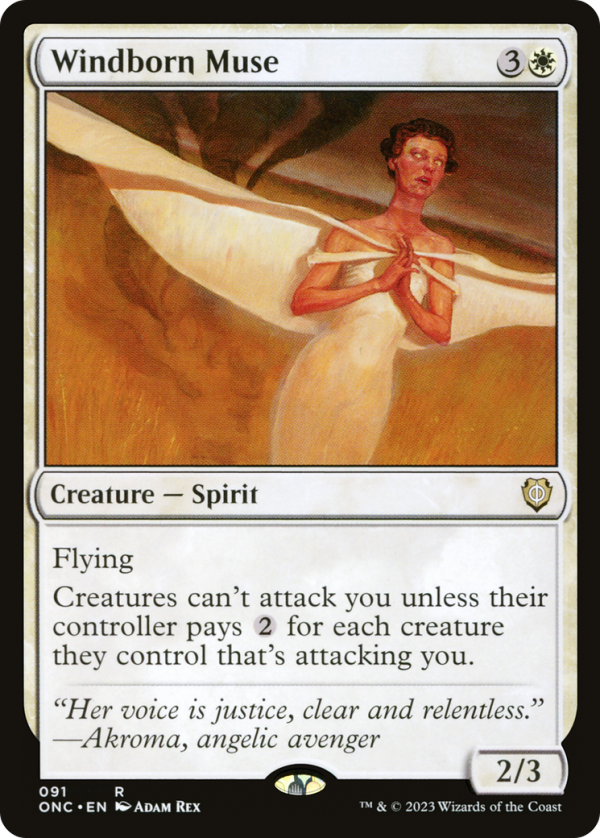 Windborn Muse [Phyrexia: All Will Be One Commander] Cheap