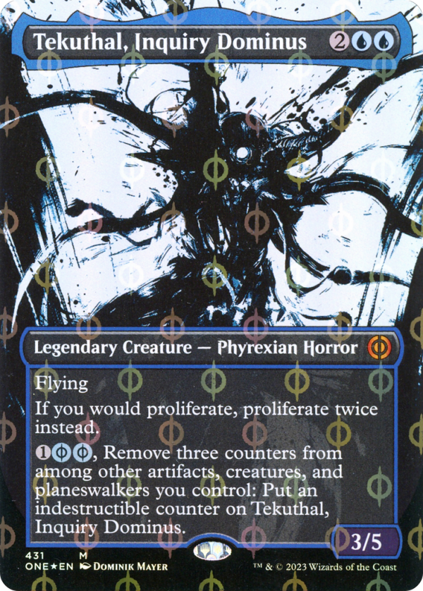 Tekuthal, Inquiry Dominus (Borderless Ichor Step-and-Compleat Foil) [Phyrexia: All Will Be One] Fashion