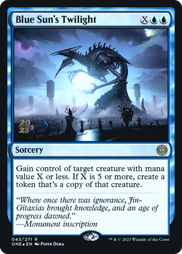 Blue Sun s Twilight [Phyrexia: All Will Be One Prerelease Promos] Supply