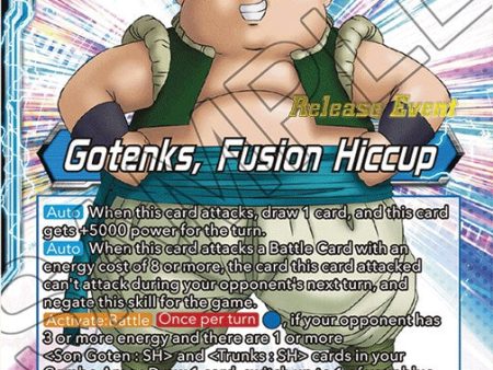 Son Goten & Trunks    Gotenks, Fusion Hiccup (Fighter s Ambition Holiday Pack) (BT19-035) [Tournament Promotion Cards] Online Sale