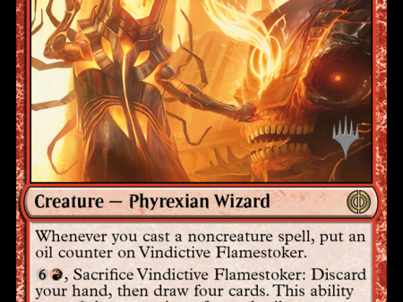 Vindictive Flamestoker (Promo Pack) [Phyrexia: All Will Be One Promos] Online Hot Sale