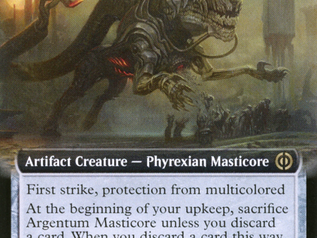 Argentum Masticore (Extended Art) [Phyrexia: All Will Be One] Online Hot Sale