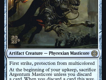 Argentum Masticore [Phyrexia: All Will Be One Prerelease Promos] Hot on Sale