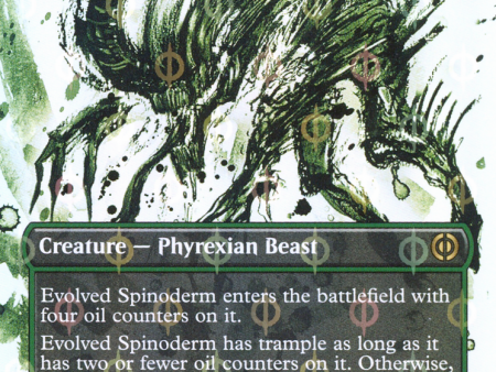 Evolved Spinoderm (Borderless Ichor Step-and-Compleat Foil) [Phyrexia: All Will Be One] Supply