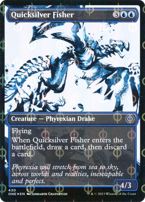 Quicksilver Fisher (Showcase Ichor Step-and-Compleat Foil) [Phyrexia: All Will Be One] For Sale