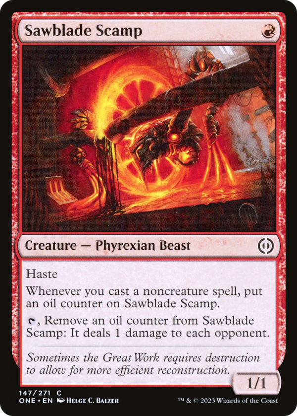 Sawblade Scamp [Phyrexia: All Will Be One] Cheap