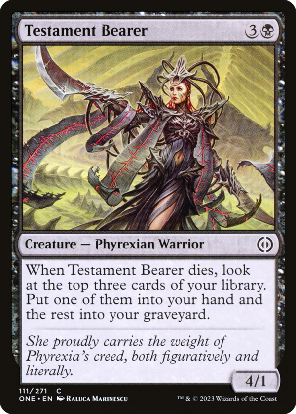 Testament Bearer [Phyrexia: All Will Be One] Discount