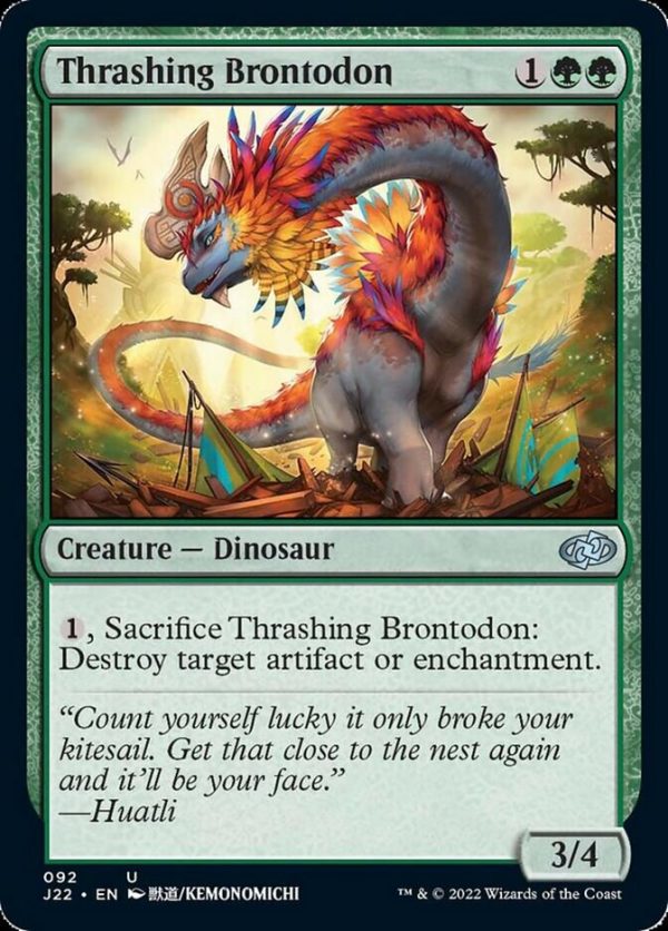 Thrashing Brontodon [Jumpstart 2022] For Sale