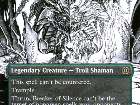 Thrun, Breaker of Silence (Borderless Manga) [Phyrexia: All Will Be One] on Sale