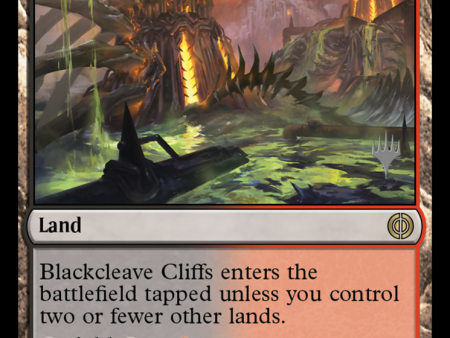 Blackcleave Cliffs (Promo Pack) [Phyrexia: All Will Be One Promos] Fashion