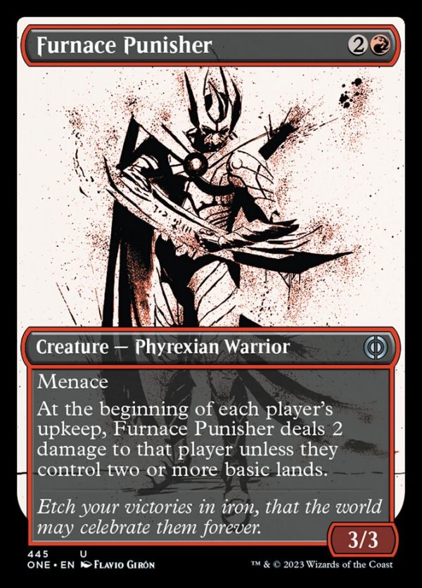 Furnace Punisher (Showcase Ichor Step-and-Compleat Foil) [Phyrexia: All Will Be One] For Sale