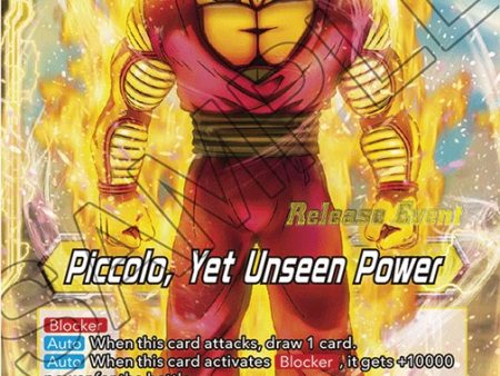 Piccolo    Piccolo, Yet Unseen Power (Fighter s Ambition Holiday Pack) (BT19-101) [Tournament Promotion Cards] Cheap