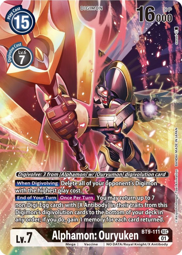 Alphamon: Ouryuken [BT9-111] (Alternate Art) [X Record] Discount