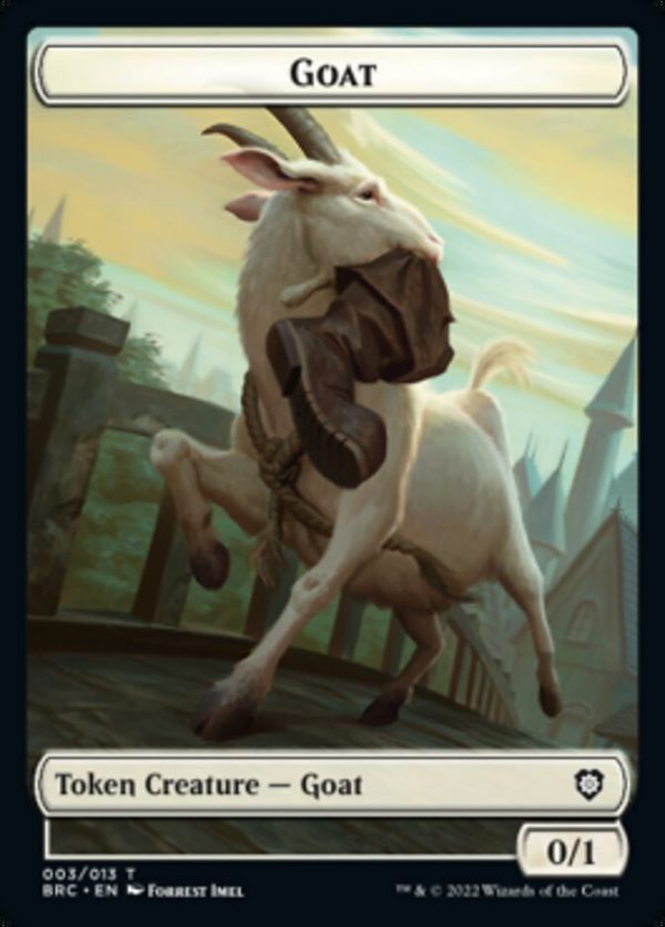 Construct (008)    Goat Double-Sided Token [The Brothers  War Commander Tokens] For Discount