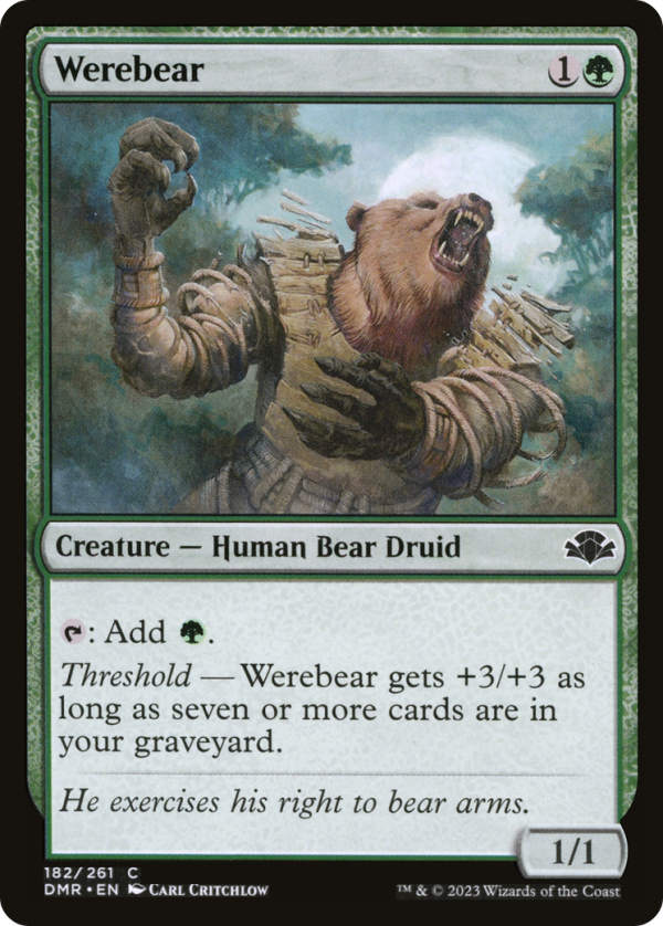 Werebear [Dominaria Remastered] Supply