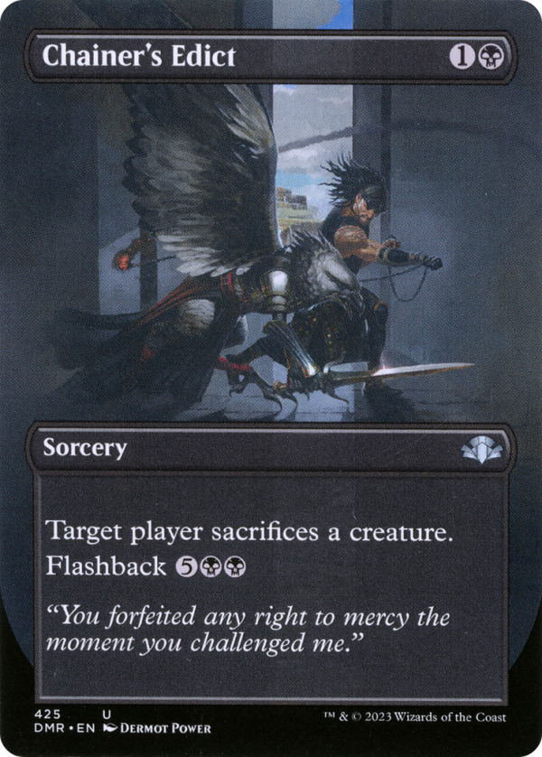 Chainer s Edict (Borderless Alternate Art) [Dominaria Remastered] on Sale