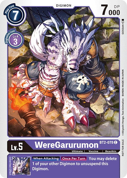 WereGarurumon [BT2-078] (Official Tournament Pack Vol.3) [Release Special Booster Promos] For Discount