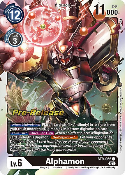 Alphamon [BT9-066] [X Record Pre-Release Promos] Online Hot Sale