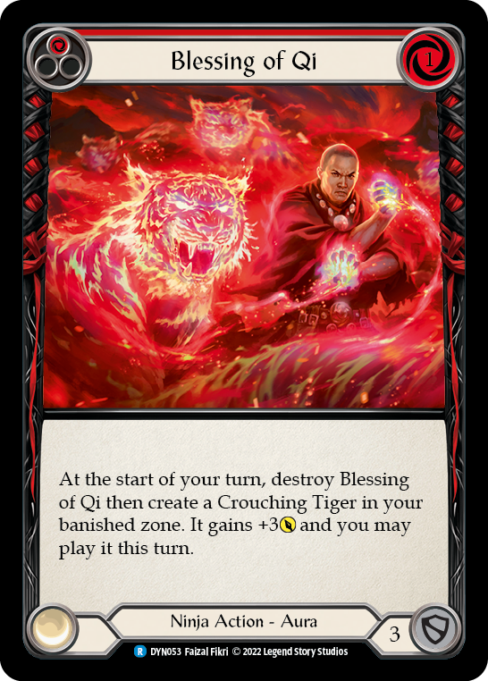 Blessing of Qi (Red) [DYN053] (Dynasty)  Rainbow Foil For Sale