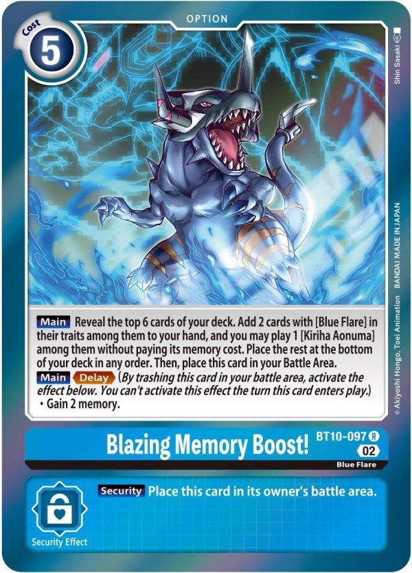 Blazing Memory Boost! [BT10-097] [Xros Encounter] Supply