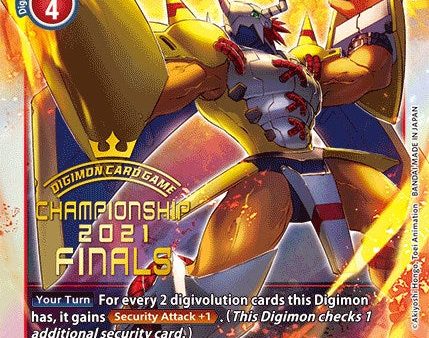 WarGreymon [ST1-11] (2021 Championship Finals Event Pack Alt-Art Gold Stamp Set) [Starter Deck: Gaia Red Promos] Online