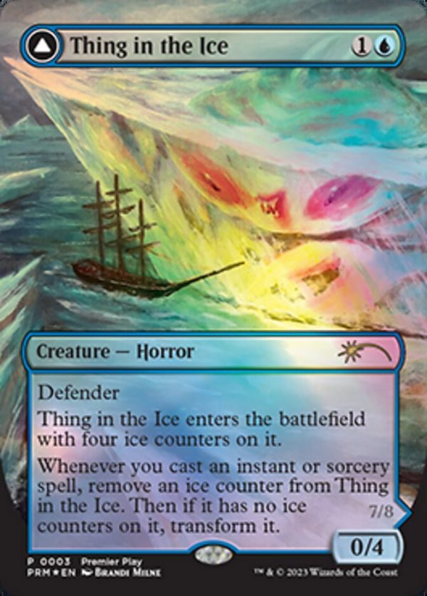 Thing in the Ice    Awoken Horror (Borderless Alternate Art) [Regional Championship Qualifiers 2023] Fashion