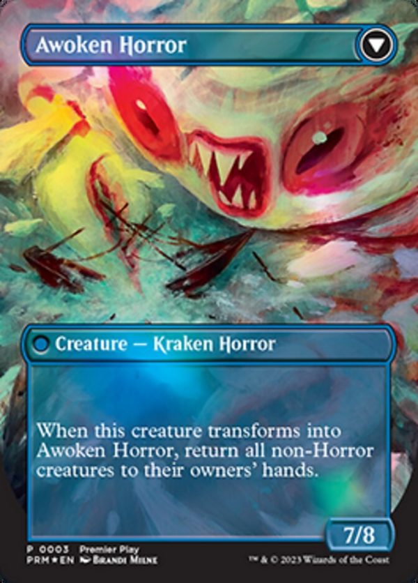 Thing in the Ice    Awoken Horror (Borderless Alternate Art) [Regional Championship Qualifiers 2023] Fashion