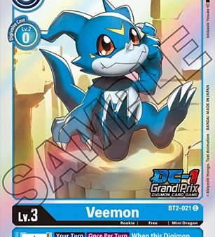 Veemon [BT2-021] (DC-1 Grand Prix) [Release Special Booster Promos] Hot on Sale