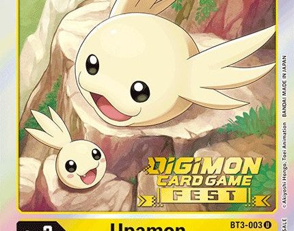 Upamon [BT3-003] (Digimon Card Game Fest 2022) [Release Special Booster Promos] For Discount