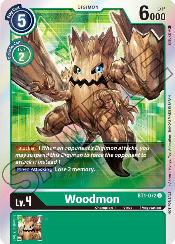 Woodmon [BT1-072] (Event Pack 1) [Release Special Booster Promos] For Sale