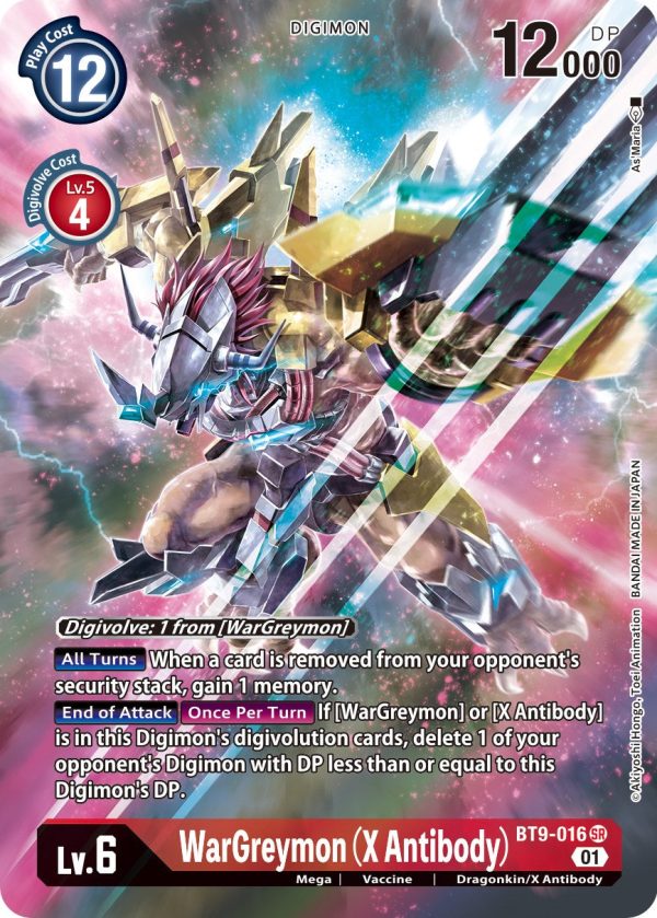 WarGreymon (X Antibody) [BT9-016] (Alternate Art) [X Record] Sale