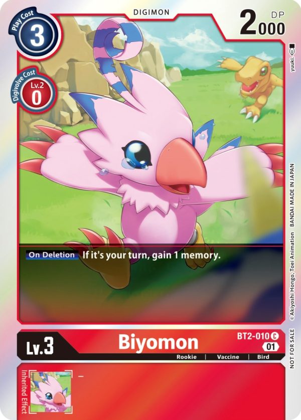 Biyomon [BT2-010] (ST-11 Special Entry Pack) [Release Special Booster Promos] on Sale