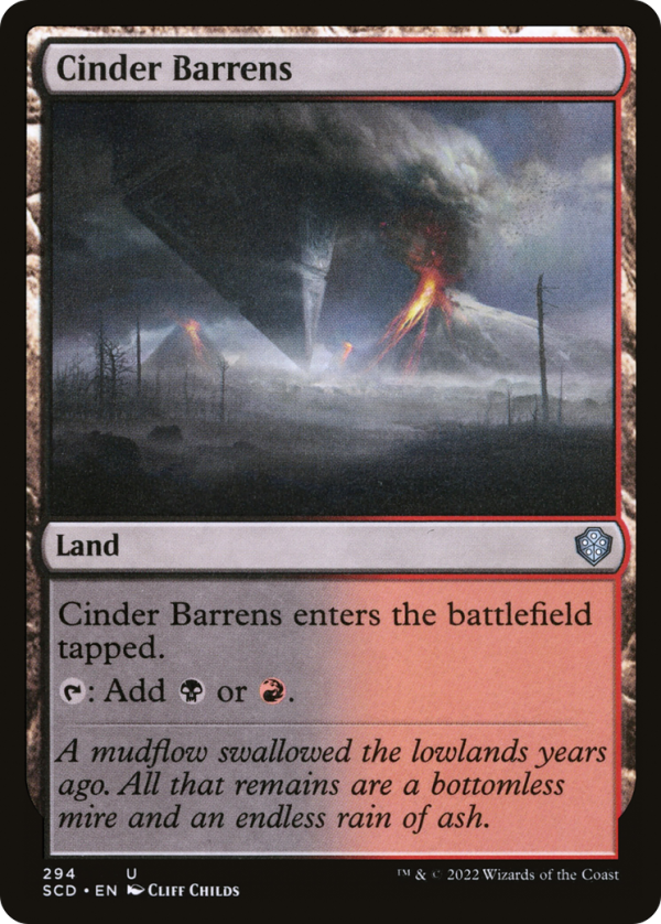 Cinder Barrens [Starter Commander Decks] Online