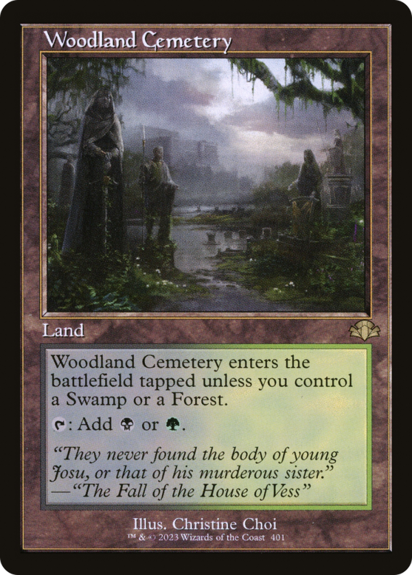 Woodland Cemetery (Retro) [Dominaria Remastered] on Sale